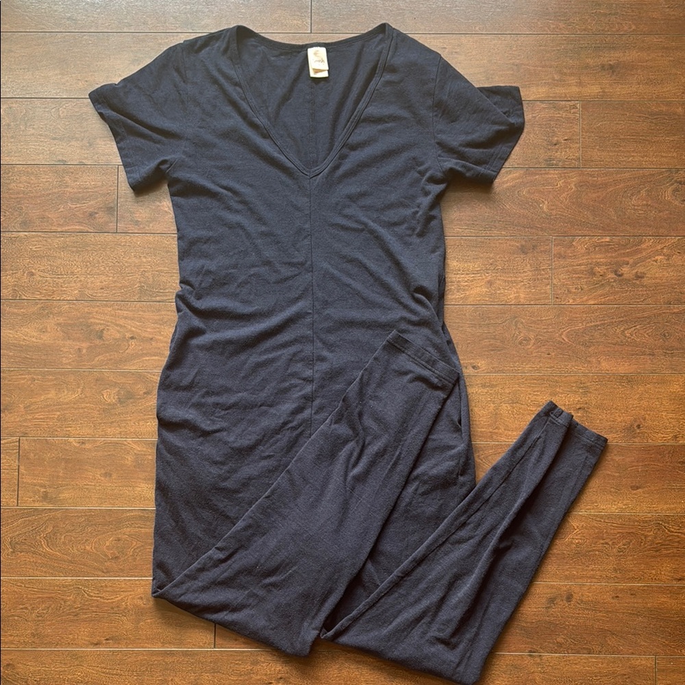 Smash & Tess Sunday V-Neck Romper - Navy